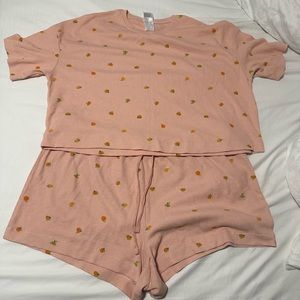 Coral Pajama Set